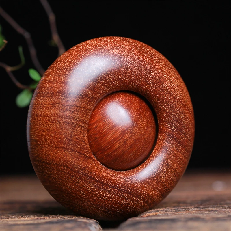 小叶紫檀时来运转手把件檀木爆满金星转运珠手球保健球文玩工艺品