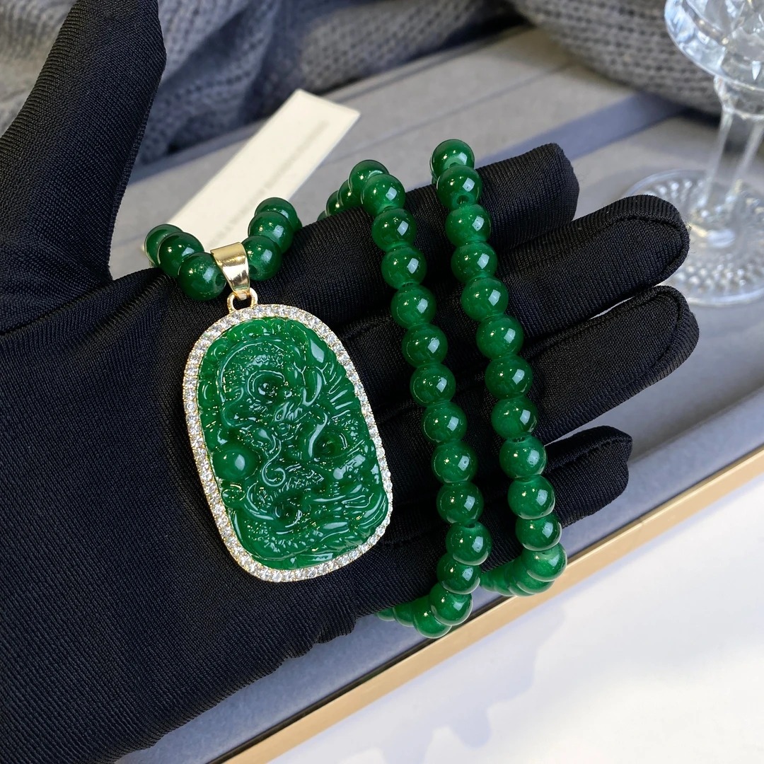 高级绿绿牌毛衣链ZD0381