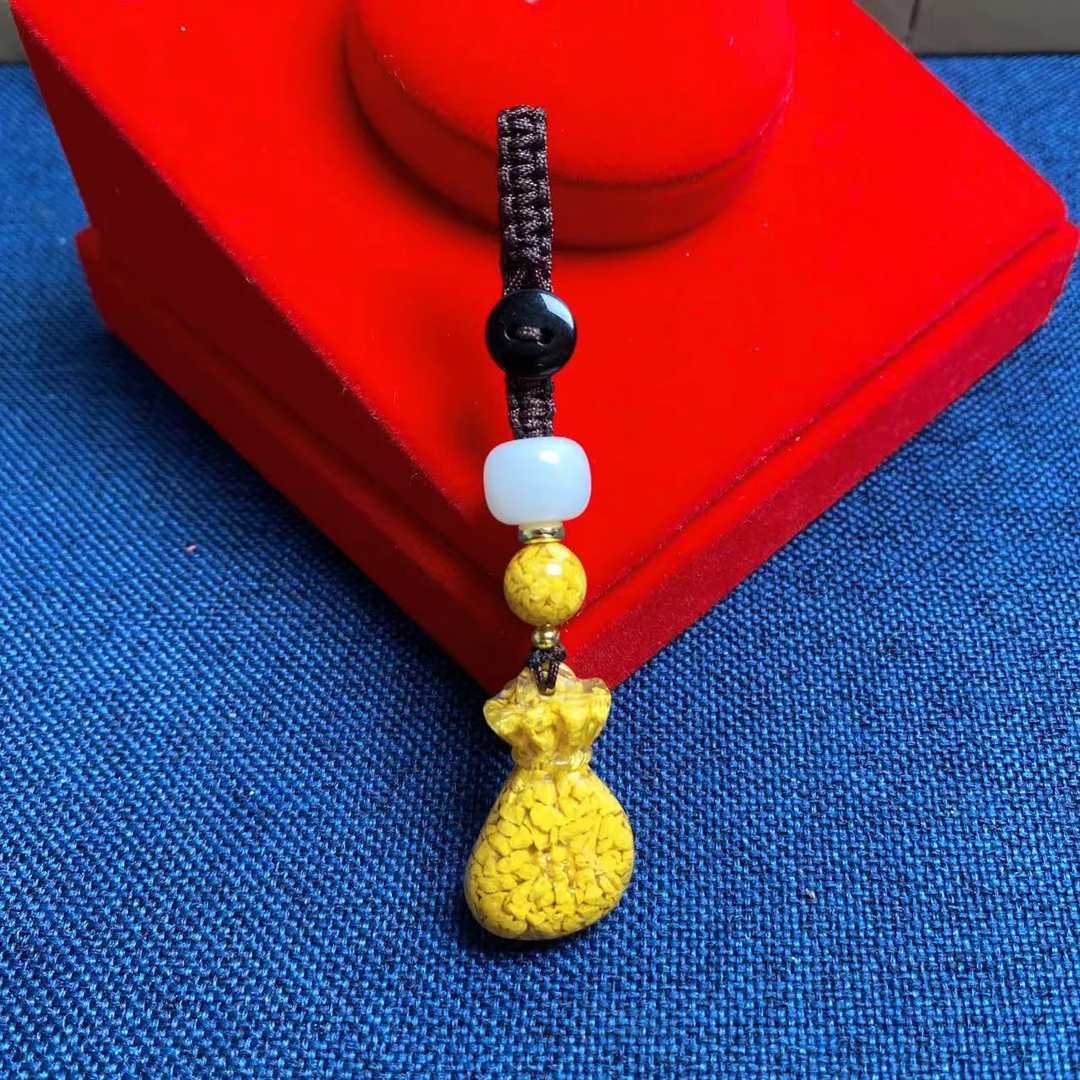 含辰砂工艺品雄黄福袋钥匙扣