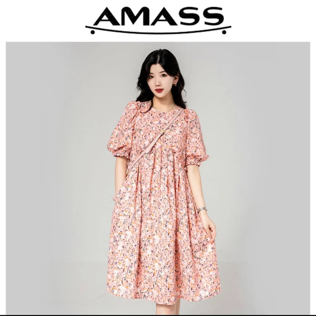 阿玛施/AMASS 泡泡袖宫廷风洋装5500388-1A93561-001