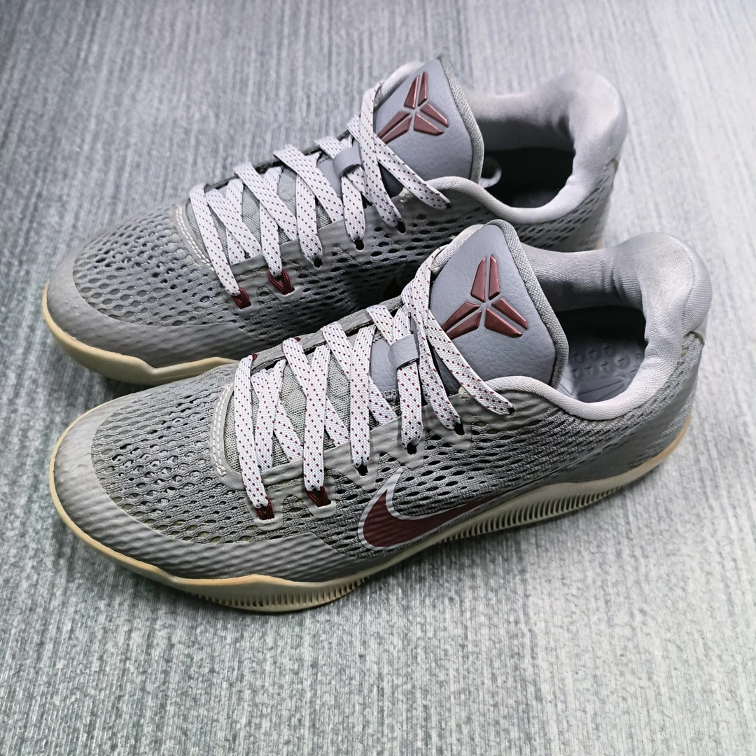 41码/科比kobe zk11 灰红 篮球鞋/9新无原盒/公价3999