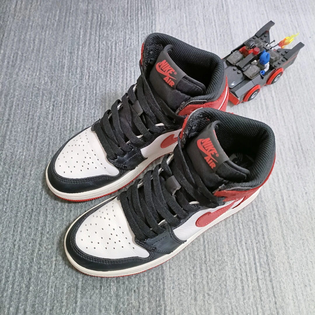 36码/乔丹air jordan aj1六冠王红休闲鞋/二手无原盒/公价1689