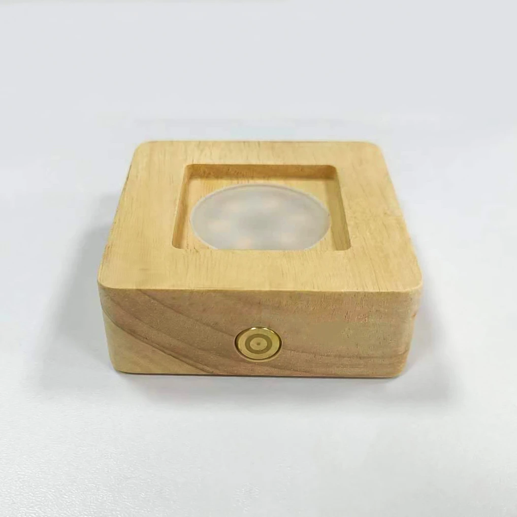 充电款发光底座带凹槽可调节灯光亮度暖光底座刻定制文案