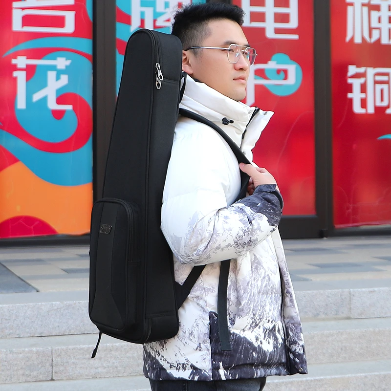 Jinchuan单支装电吹管包加厚双背手提便携电吹管包单簧管包黑管包