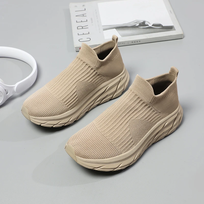 【爆款热卖】艾足多走路鞋夏季透气男鞋一脚蹬网鞋软底运动休闲鞋