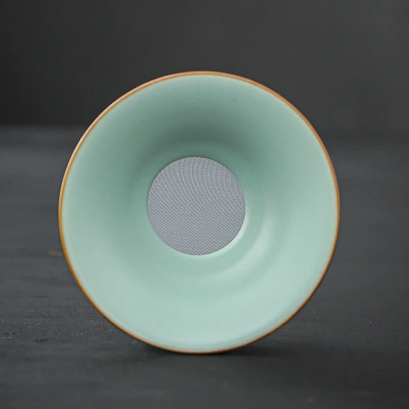 汝窑纱布茶滤茶漏细密过滤网细茶渣碎茶叶滤茶器开片汝瓷滤茶神器