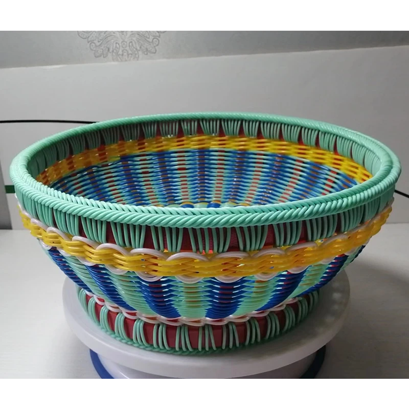 【文达】何姐编织 手工编织菜蓝子水果盘成品篮菜摘蓝子收纳大小筐