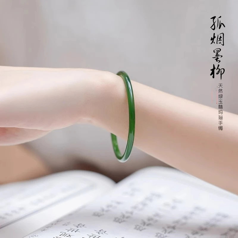 天然玛瑙玉髓石手镯细女复古好运中国风招桃花纳福送生日礼物