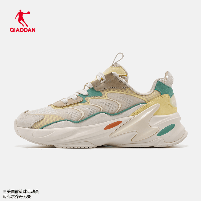 中国乔丹运动鞋女鞋2023秋季网面透气休闲鞋时尚老爹鞋GM22220466
