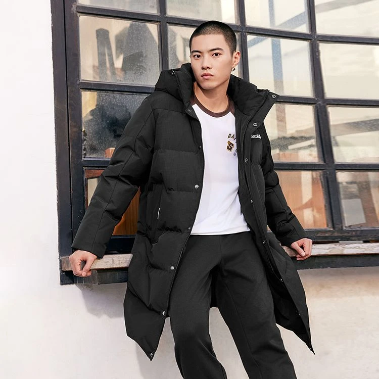 乔丹梭织棉服男2024春季保暖防风中长款休闲运动服QDAGM3251302