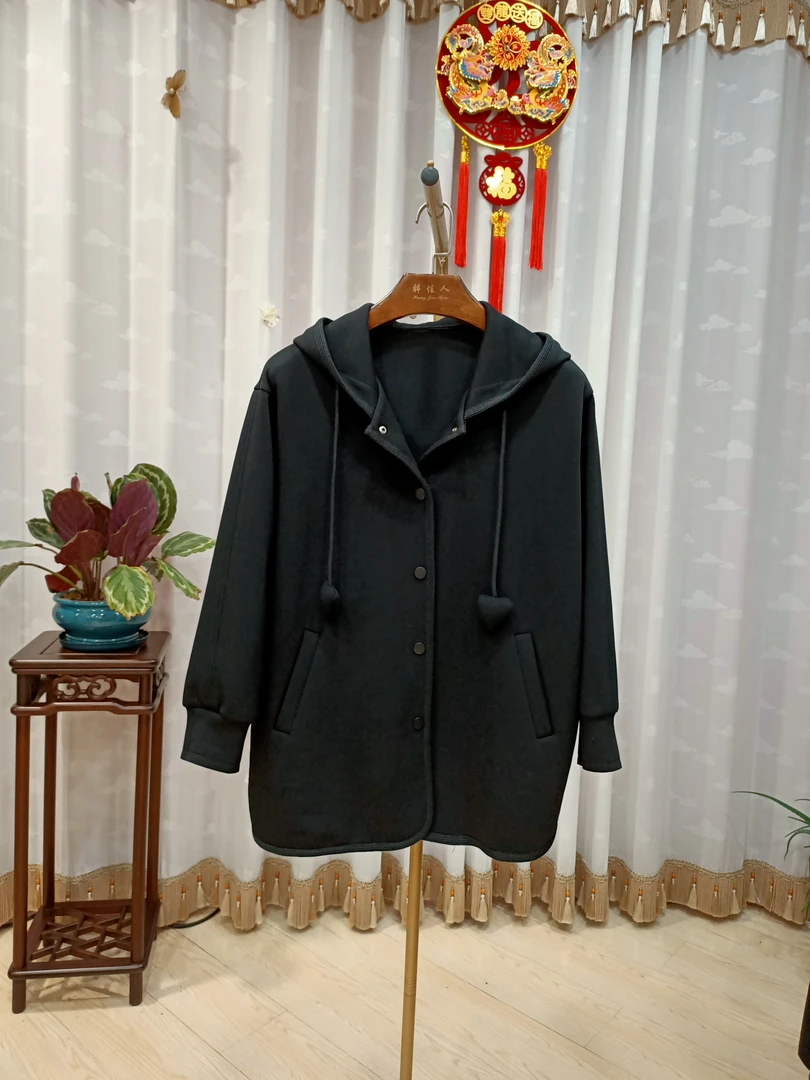 胖人坊大码空气层外套4154