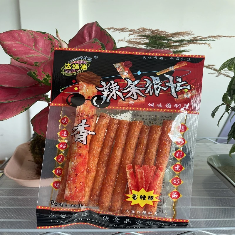 达结佬辣条很忙网红辣条香辣棒小时候的味道营养调味面制品净含量