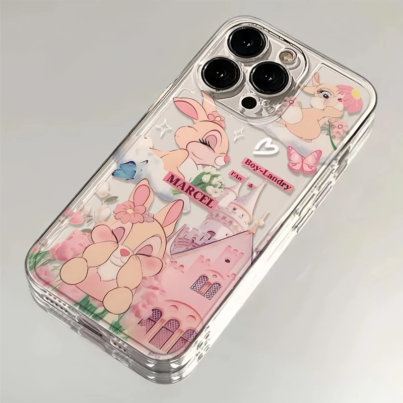 可爱城堡兔子苹果华为vivo小米oppo手机壳iPhone13保护套全包软壳