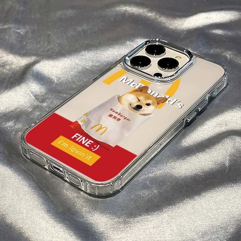 可爱猫狗适用苹果13手机壳iPhone14promax趣味12透明11防摔xsmax