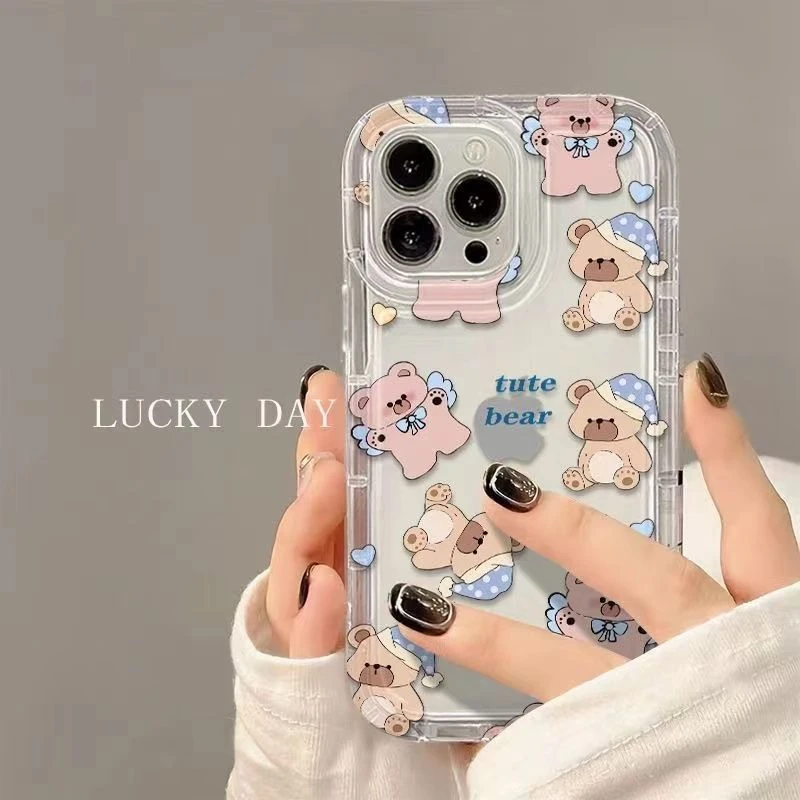 小兔子适用苹果13手机壳iPhone14防摔xsmax/软胶xr卡通12/12pro女