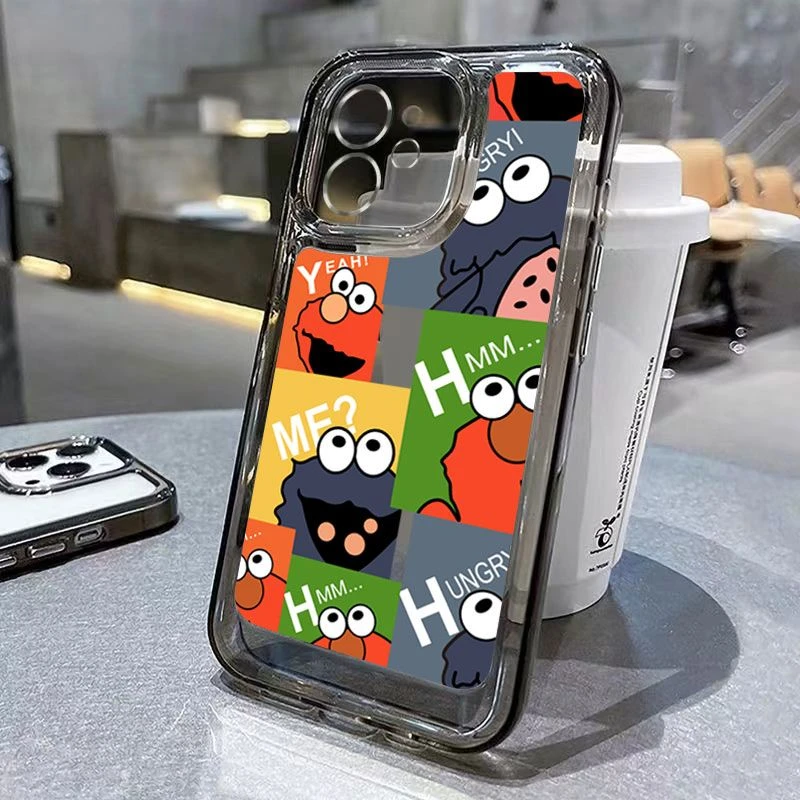 芝麻街适用苹果14/15手机壳iPhone13pro全包11透明12防摔xsmax潮8