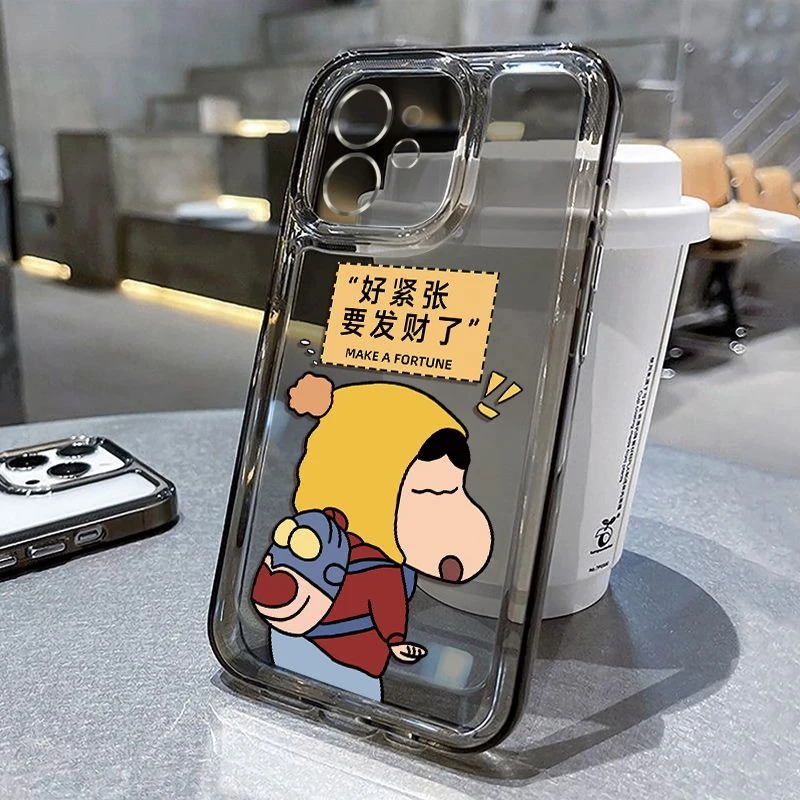 发财小新适用苹果14手机壳iPhone13/12/11promax防摔XR透明保护套