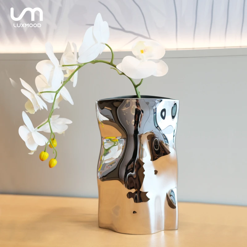 LUXMOOD勒慕轻奢高级花瓶家用插花摆件创意客厅客厅轻奢摆件