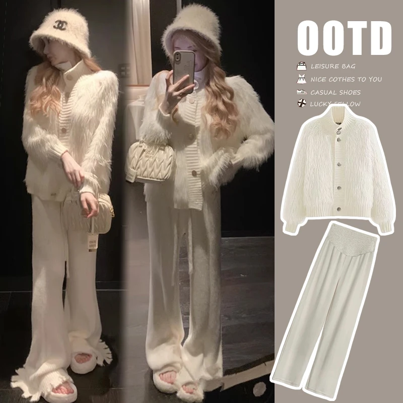 【平替好物】孕妇秋冬款孕妇装2025潮款潮妈穿搭时尚气质外套阔腿裤