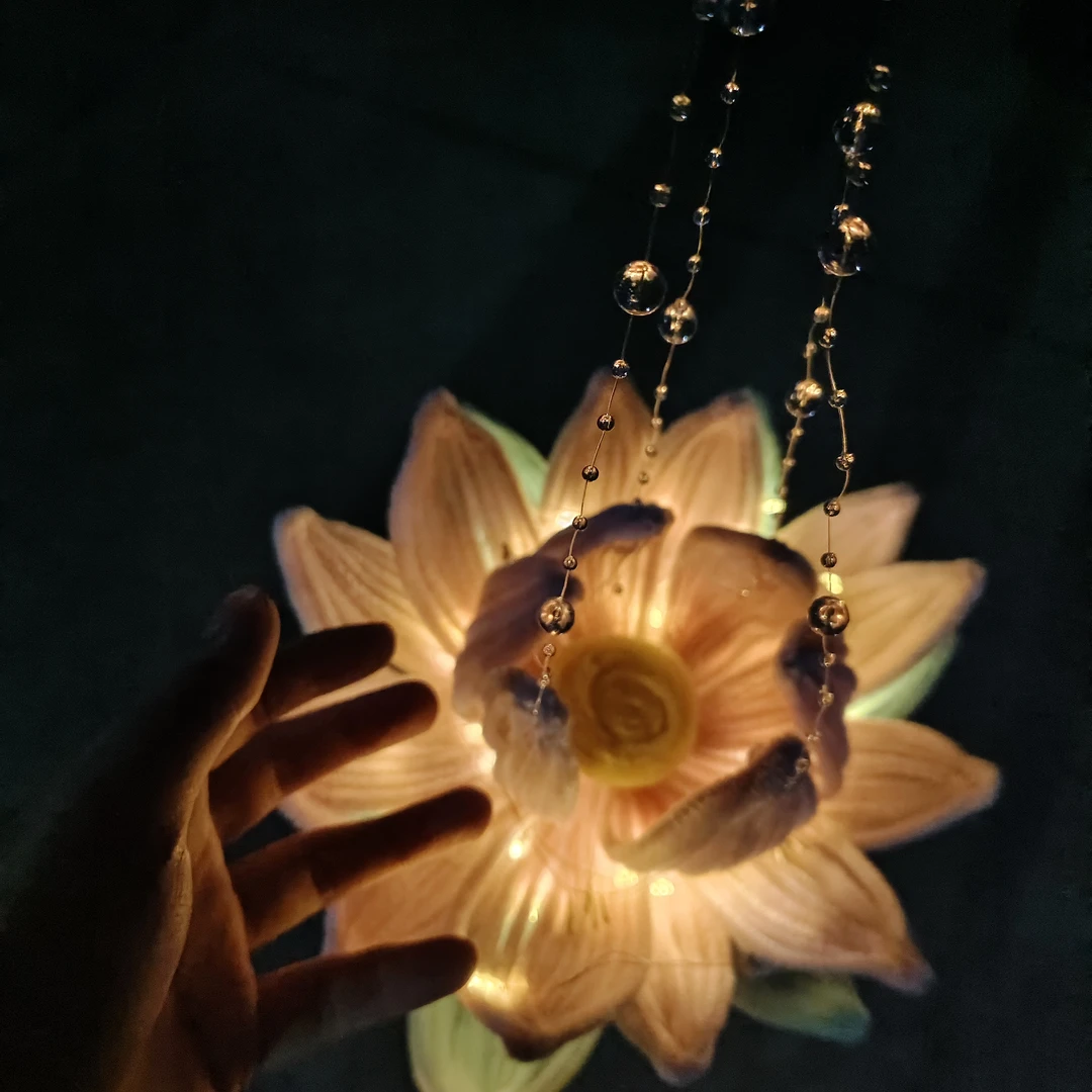 【莓柿】扭扭棒中式手提荷花灯diy材料包中秋花灯送闺蜜朋友礼物