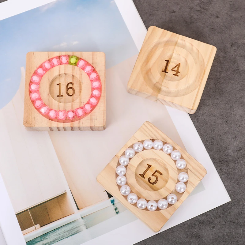 手链串珠盘穿珠盘木托盘展示盘手串盘子设计盘手围盘文玩珠宝