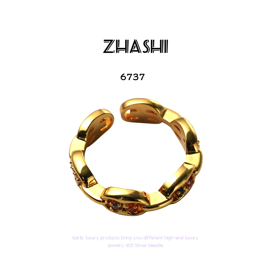 铜合金戒指 设计师款戒指~6737