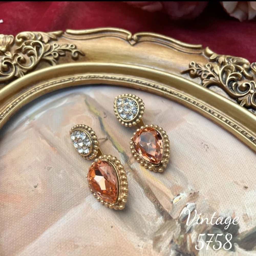 铜合金耳饰 设计师款耳饰~5758