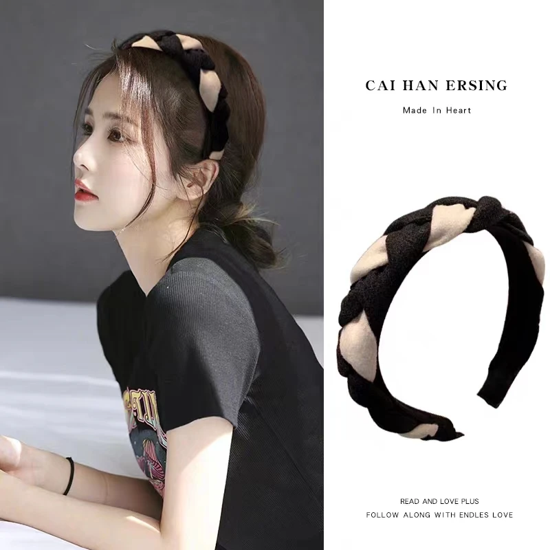 2025爆款洋气发箍适合夏季的发卡网红高级感宽边压发头饰减龄头箍