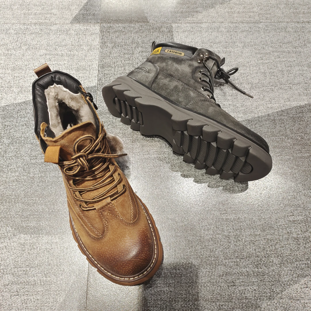 马丁靴男款雪地靴.冬季棉鞋男士2024新款加绒.86808