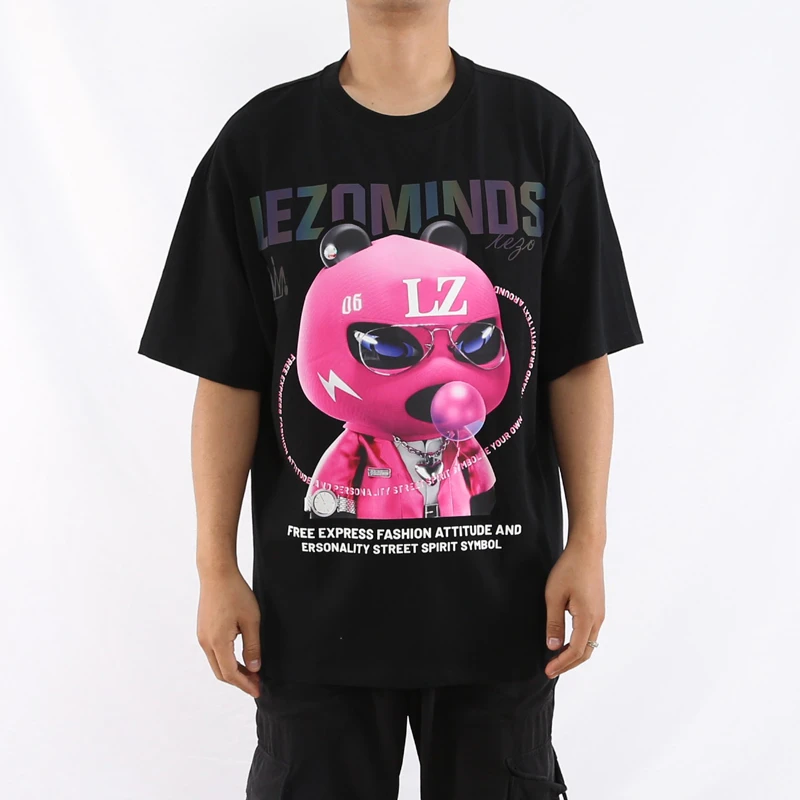 LEZO乐周时尚男装短袖圆领T恤L24201063
