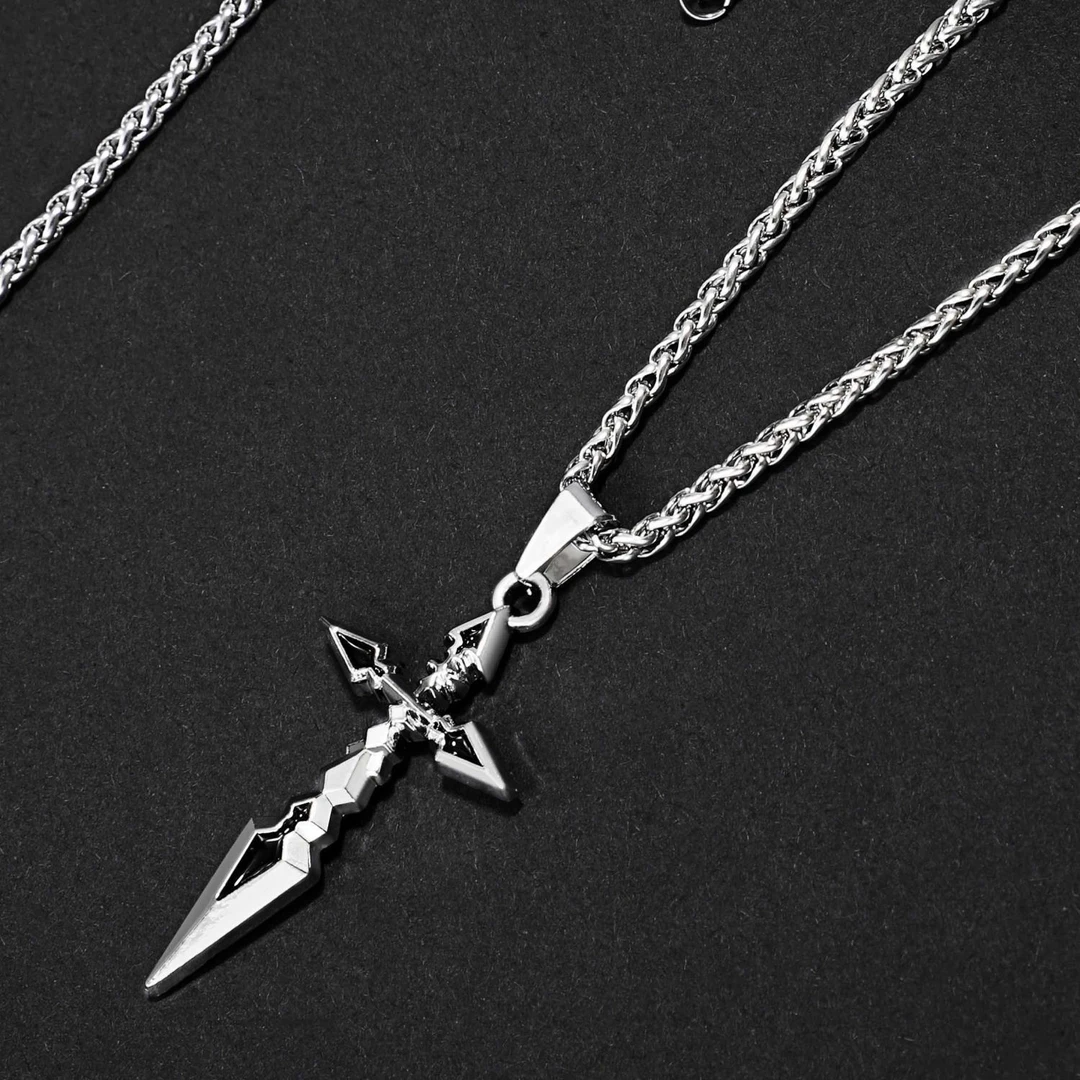 合金项链 动漫周边命运之夜Fate切嗣令亚瑟王吾王十字架吊坠项链