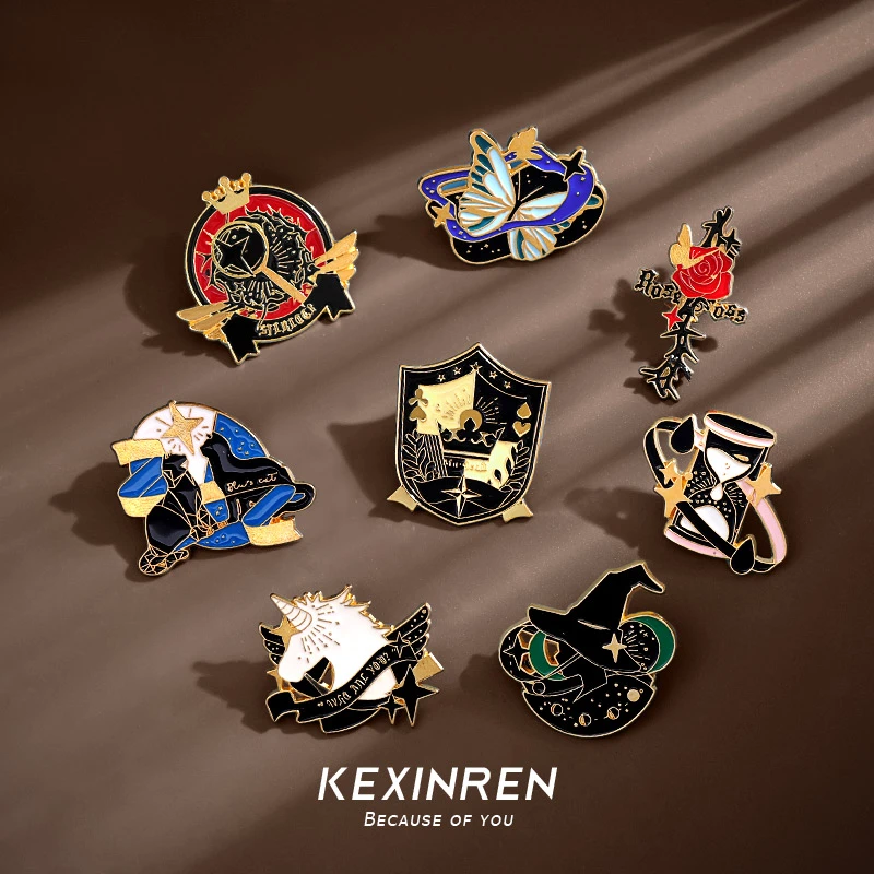 合金胸针 森系个性魔卡学院ins日系祝福徽章衣物装饰胸针配饰胸针