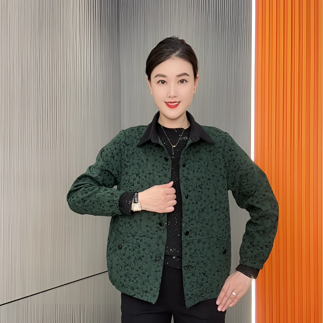 方齐欣服饰秋季外套新中式秋冬短款装时尚中老年女装洋气上衣服