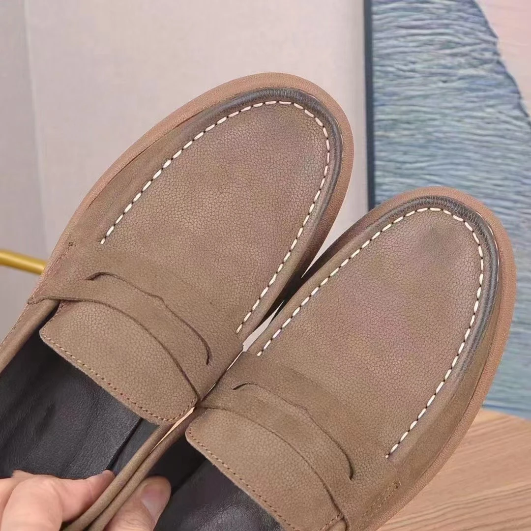 #2156 欧农驾车鞋欧农驾车鞋乐福鞋英伦舒适百搭透气一脚蹬懒人鞋