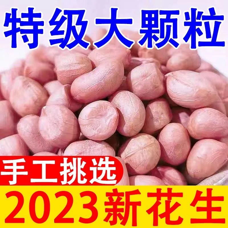 【亏本价】现剥新花生米新鲜大粒花生米不带壳榨油营养白沙花生