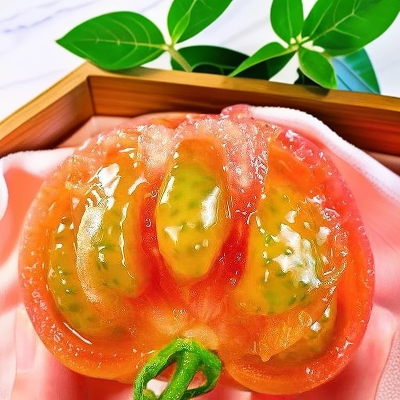 精品草莓番茄碱地柿子新鲜铁皮草莓柿子水果西红柿自然熟番茄
