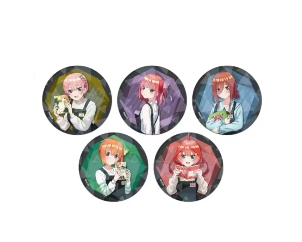 【五等分的花嫁】五等分的花嫁 书店风 吧唧三玖五月 书店徽章