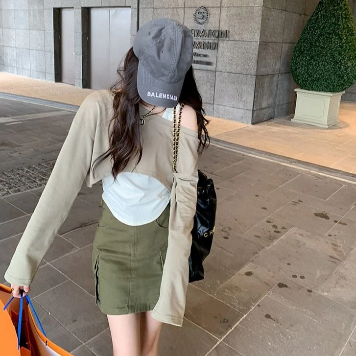 【年末清清】曾小咸洋气独特超好看女春秋款半身短裙Z2311B210