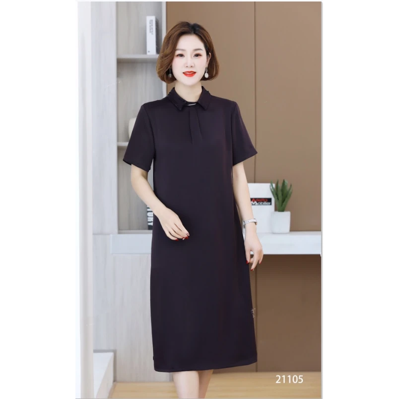 21105-28新款女士连衣裙（紫色）