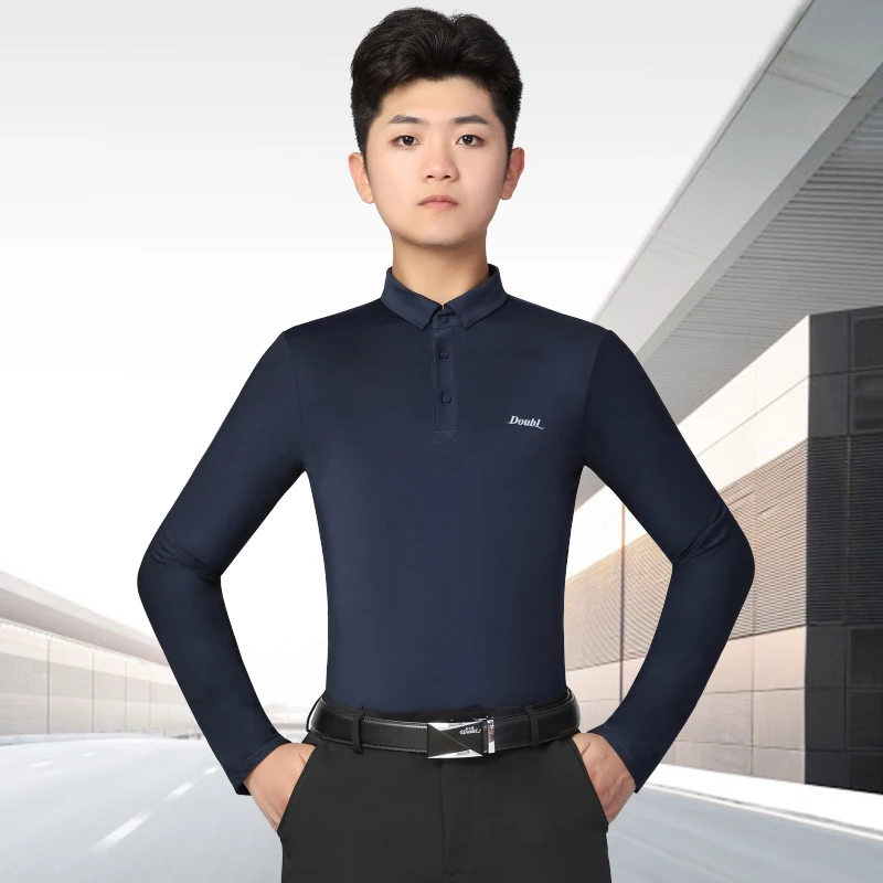 丹宝罗摩登舞上衣男士长袖春秋帅气2025衬衣领百搭交谊舞服装上装