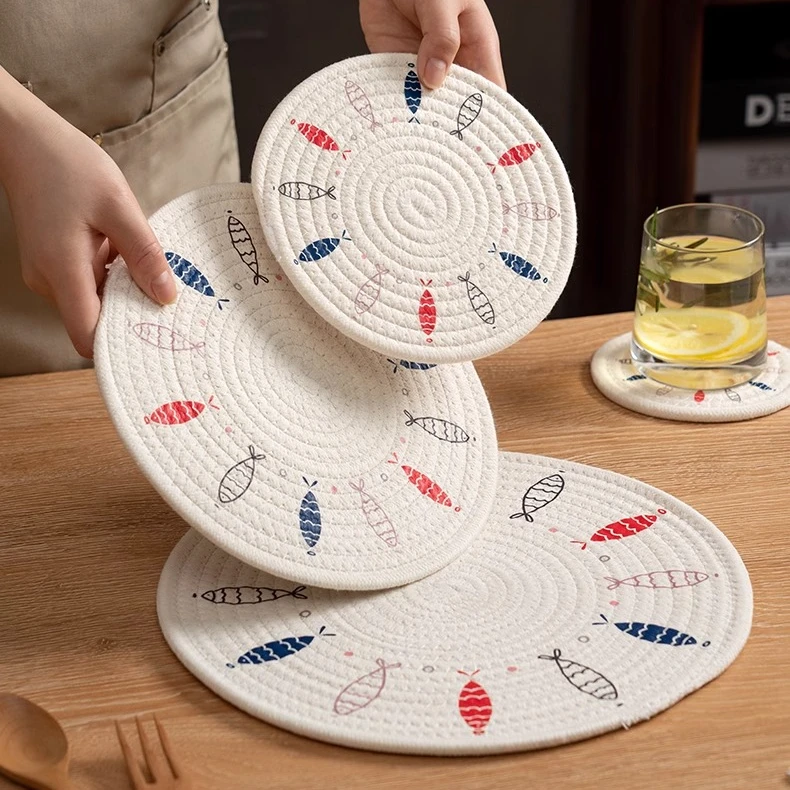 防烫桌垫日式餐桌隔热垫家用杯垫耐高温布艺餐桌垫防烫垫子餐垫