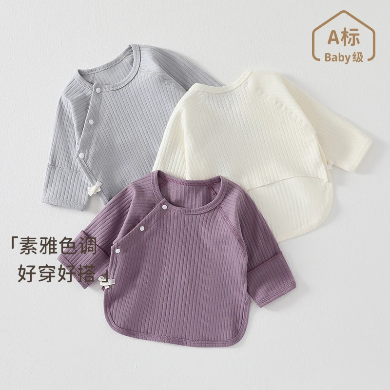 新生婴儿衣服半背0-3个月宝宝上衣春秋初生婴儿衣服宝宝和尚服