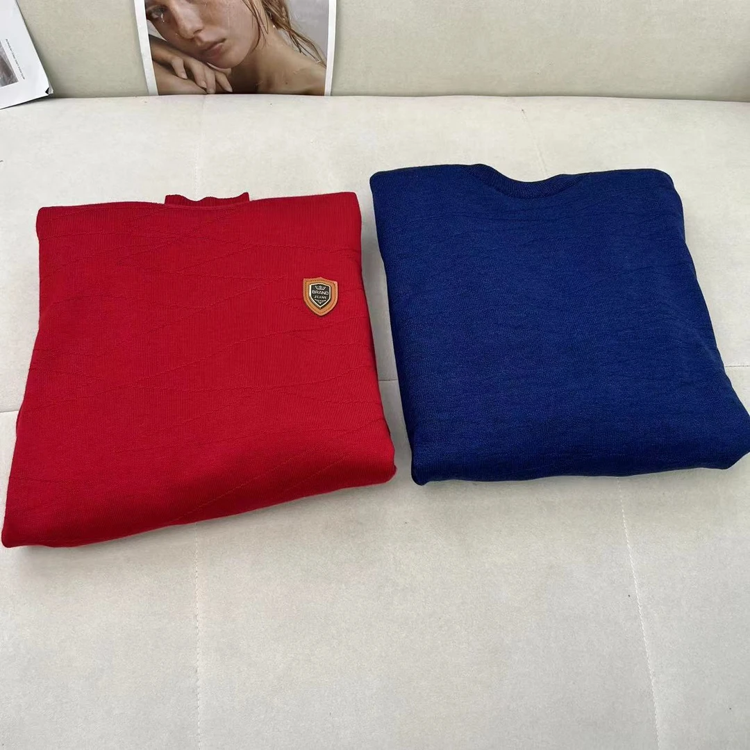 男士冬季加绒加厚保暖圆领针织保暖衣H1025