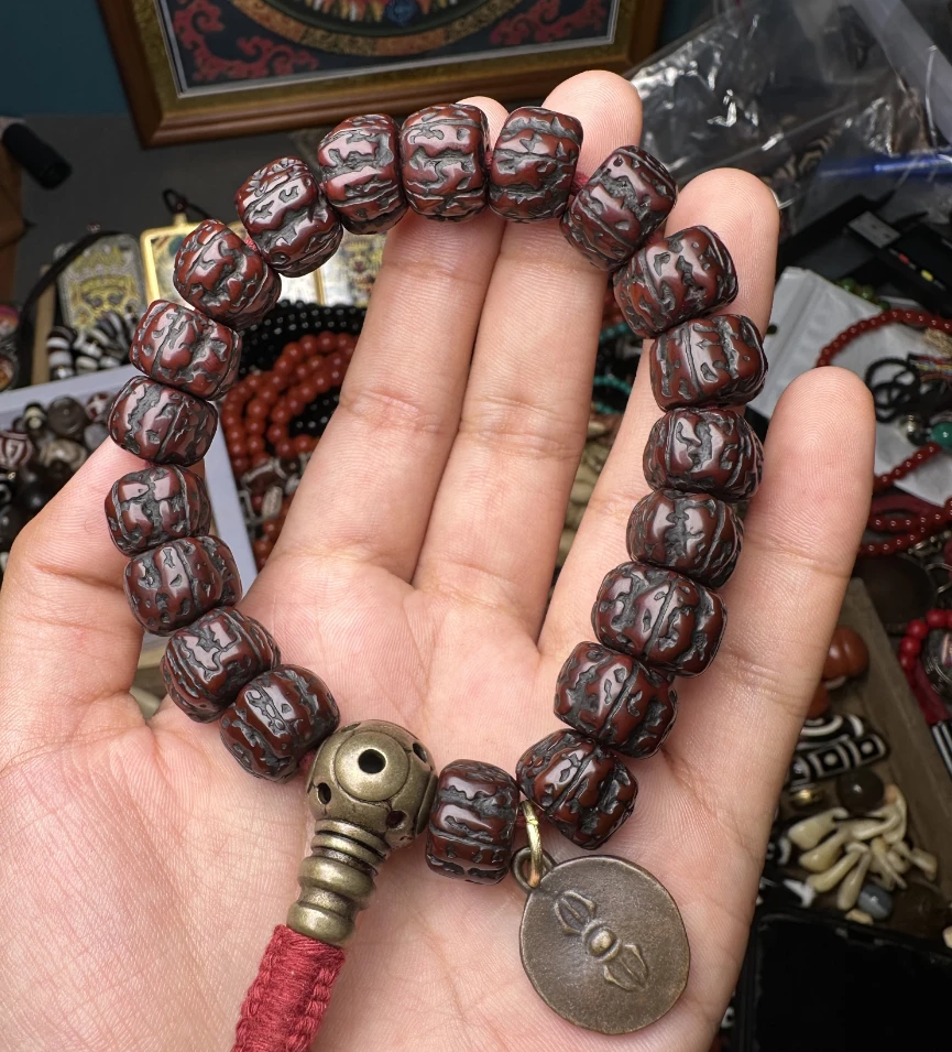 藏传小白推荐原生态金刚菩提念珠直播间直播为主