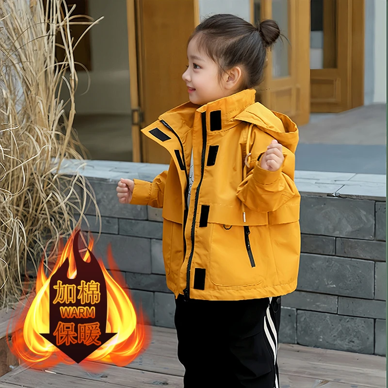 女童冬季外套2025春季新款儿童秋装冲锋衣宝宝户外运动服冲锋衣