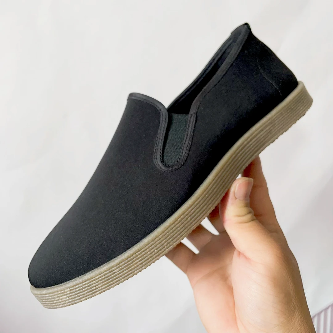 加厚牛筋底布鞋男鞋舒适时尚轻便平底老北京布鞋