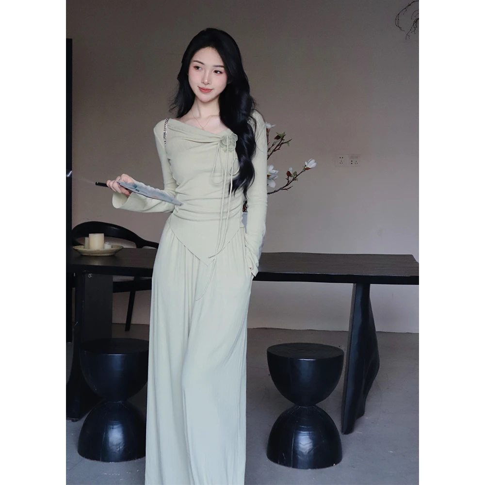 TYANG贰羊设计 青禾 国风新中式绿色套装