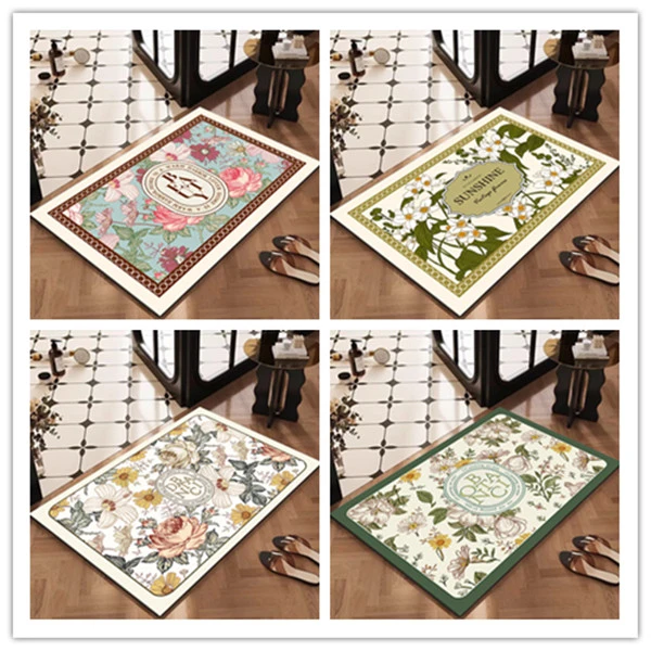 卫生间地垫浴室防滑吸水厕所强门口洗手间硅藻泥速干脚垫地毯卫浴