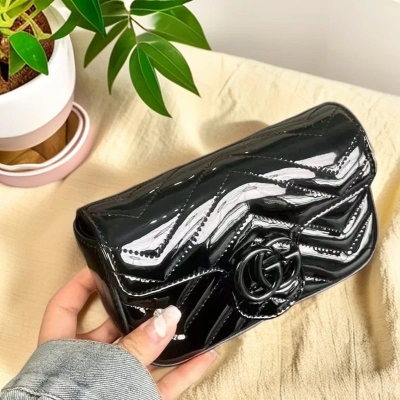 99新 GUCCI/古驰 【专属】马蒙mini黑色soblack单肩包