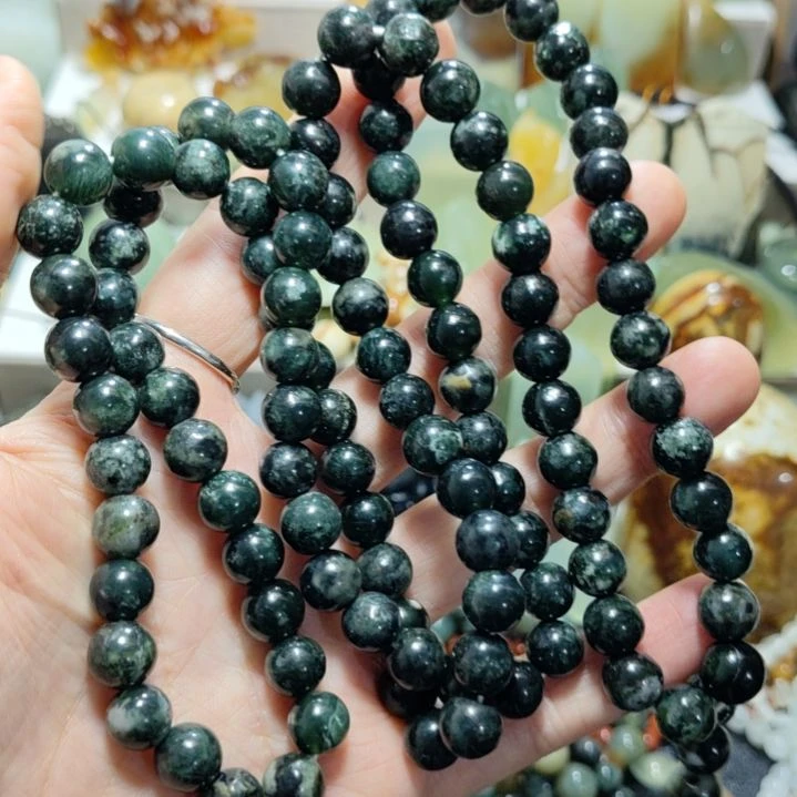 岫玉108粒链子未镶嵌